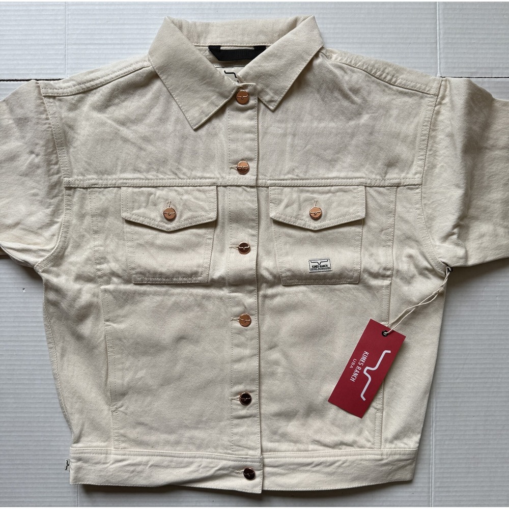 KIMES RANCH - Women's CHELSEA Natural Boxy Denim Jean Jacket - Large - NWT